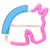 Ring Anello per sciarpa Cheval Neon di Hermès Rosa D'oro