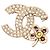 Timeless Broche Trevo Coco da Chanel Dourado