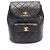 Zaino in agnello nero trapuntato Chanel