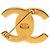 Spilla Turn Lock in Oro Placcato CC Dorato di Chanel D'oro - vista 3