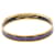 Hermès Purple Narrow Horse Horseshoe Cloisonne Enamel Bangle 62  - view 5