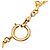 Collana a catena con logo placcato oro Chanel D'oro - vista 3