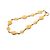 Collana a catena con logo placcato oro Chanel D'oro - vista 5