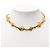 Collana a catena con logo placcato oro Chanel D'oro - vista 6
