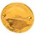 Spilla rotonda placcata oro CC dorato Chanel D'oro - vista 3