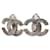 Orecchini a clip Chanel Coco Mark Logo Argento  - vista 1
