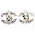 Orecchini a clip Chanel Coco Mark Logo Argento  - vista 3