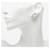 Orecchini a clip Chanel Coco Mark Logo Argento  - vista 5