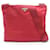 Bolsa de ombro com logo triangular Prada Vermelho