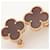 Van Cleef & Arpels Vintage Alhambra Stud Earrings Brown Black Golden  - view 5