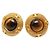 Orecchini a clip placcati in oro Chanel Coco Mark D'oro