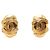 Timeless Vintage Oval Ohrringe Chanel Coco Mark Golden