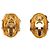 Timeless Vintage Oval Ohrringe Chanel Coco Mark Golden - Ansicht 2