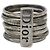 Christian Dior 7-Ring-Set mit 925 Logo-Platte Dior Homme