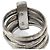 Christian Dior 7-Ring-Set mit 925 Logo-Platte Dior Homme - Ansicht 6