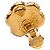 Vintage Chanel Ohrringe mit Coco Mark Blumenmotiv Golden - Ansicht 3