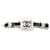 Accessorio Barrette Coco Mark di Chanel Nero Bianco D'oro