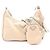 Saffiano Borsa a spalla 2 in 1 Prada Re-Edition 2005 Beige