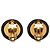 Orecchini a clip in metallo smaltato nero e oro Chanel D'oro - vista 2