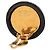 Orecchini a clip in metallo smaltato nero e oro Chanel D'oro - vista 3