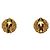 Orecchini vintage a clip Chanel Coco Mark D'oro - vista 2