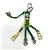 Charm per borsa in pelle x metallo Robot di Prada Verde - vista 2
