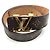 Cintura Monogramma Initial Louis Vuitton Marrone