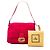 Borsa Fendi Mamma Bucket Logo a spalla Rosa - vista 7