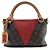Borsa V Tote BB Monogram Louis Vuitton Marrone Rosso Fuschia Monogramma