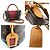 Borsa V Tote BB Monogram Louis Vuitton Marrone Rosso Fuschia Monogramma - vista 9