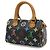 Louis Vuitton Monogram Multicolor Mini Speedy Handbag Pouch Black Multiple colors - view 3