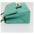 Chanel Square Classic Single Flap Quilted Lambskin Mini Blu - vista 4