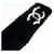 Chanel Coco Mark Rabbit Fur Tippet Scarf Black  - view 3