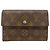 Billetera plegable Monogram Louis Vuitton Castaño Monograma