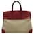 Hermès HERMES BIRKIN 35 BEIGE CANVAS UND ROTES SWIFT-LEDER HANDTASCHE 2007  - Ansicht 2