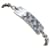 Louis Vuitton Pulsera Placa Monograma Bold Plata Metálico Metal