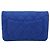 Wallet On Chain Cartera Chanel con cadena de lona Azul marino - vista 3