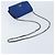 Wallet On Chain Cartera Chanel con cadena de lona Azul marino - vista 7