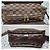 LOUIS VUITTON Borsa Messenger Naviglio in Tela Damier Marrone - vista 7