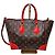 LOUIS VUITTON Borsa a Spalla Phenix in Tela Monogram Marrone/Rosso