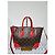 LOUIS VUITTON Borsa a Spalla Phenix in Tela Monogram Marrone/Rosso - vista 14