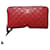 Prada Rotes gesteppte Leder-Zip-Wallet  - Ansicht 1