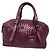 Bottega Veneta Intrecciato Top Handle Bag Burgundy