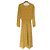Autre Marque Blumenmusterkleid Green Label Relaxing Gelb
