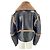 Autre Marque Giacca Bomber MESDYVEN in pelle nera Nero - vista 2