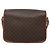 Céline Celine Vintage Macadam Circle Logo Canvas and Leather Marron - vue 2