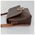 Céline Celine Vintage Macadam Circle Logo Canvas and Leather Marron - vue 4