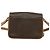 Céline Celine Vintage Macadam Circle Logo Canvas and Leather Marron - vue 2
