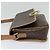 Céline Celine Vintage Macadam Circle Logo Canvas and Leather Marron - vue 3