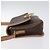 Céline Celine Vintage Macadam Circle Logo Canvas and Leather Marron - vue 4